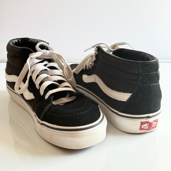 Vans SK-8 Mid Rose Thorn Shoe Sneakers Size Men 7 Women 8.5 - Picture 4 of 11